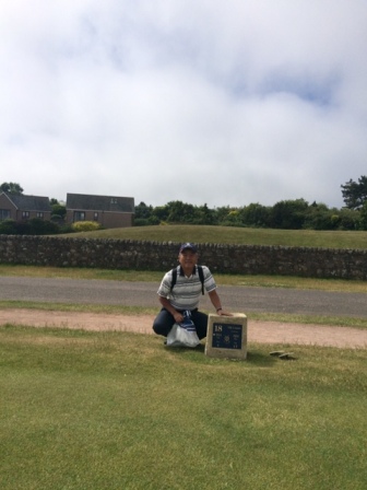 7月 1日（日）Kingsbarns Golf Links　１．０Ｒ　霧のち晴れ　6,356ｙ　アウト39　イン44